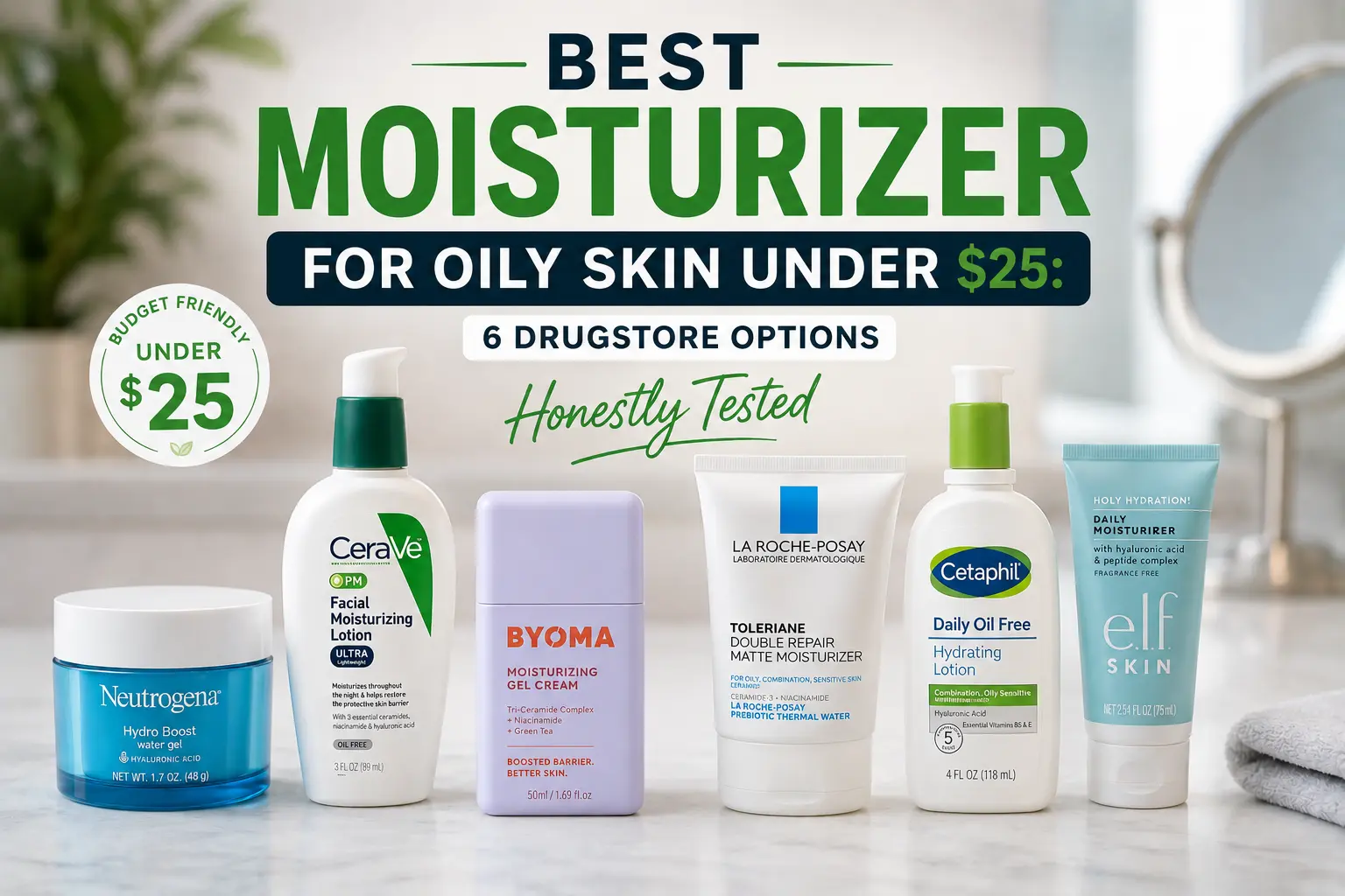 Best Moisturizer For Oily Skin Under $25