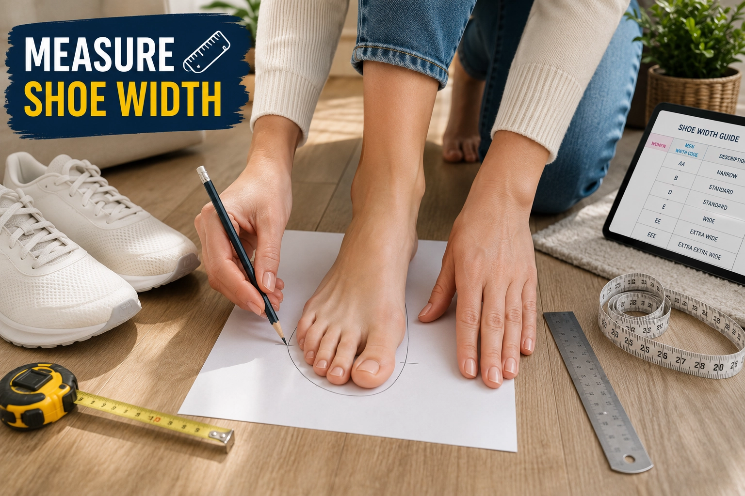 How To Measure Shoe Width At Home